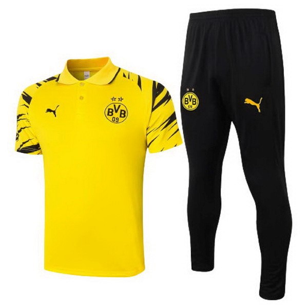 Polo Borussia Dortmund Conjunto Completo 2020 2021 Amarillo Negro